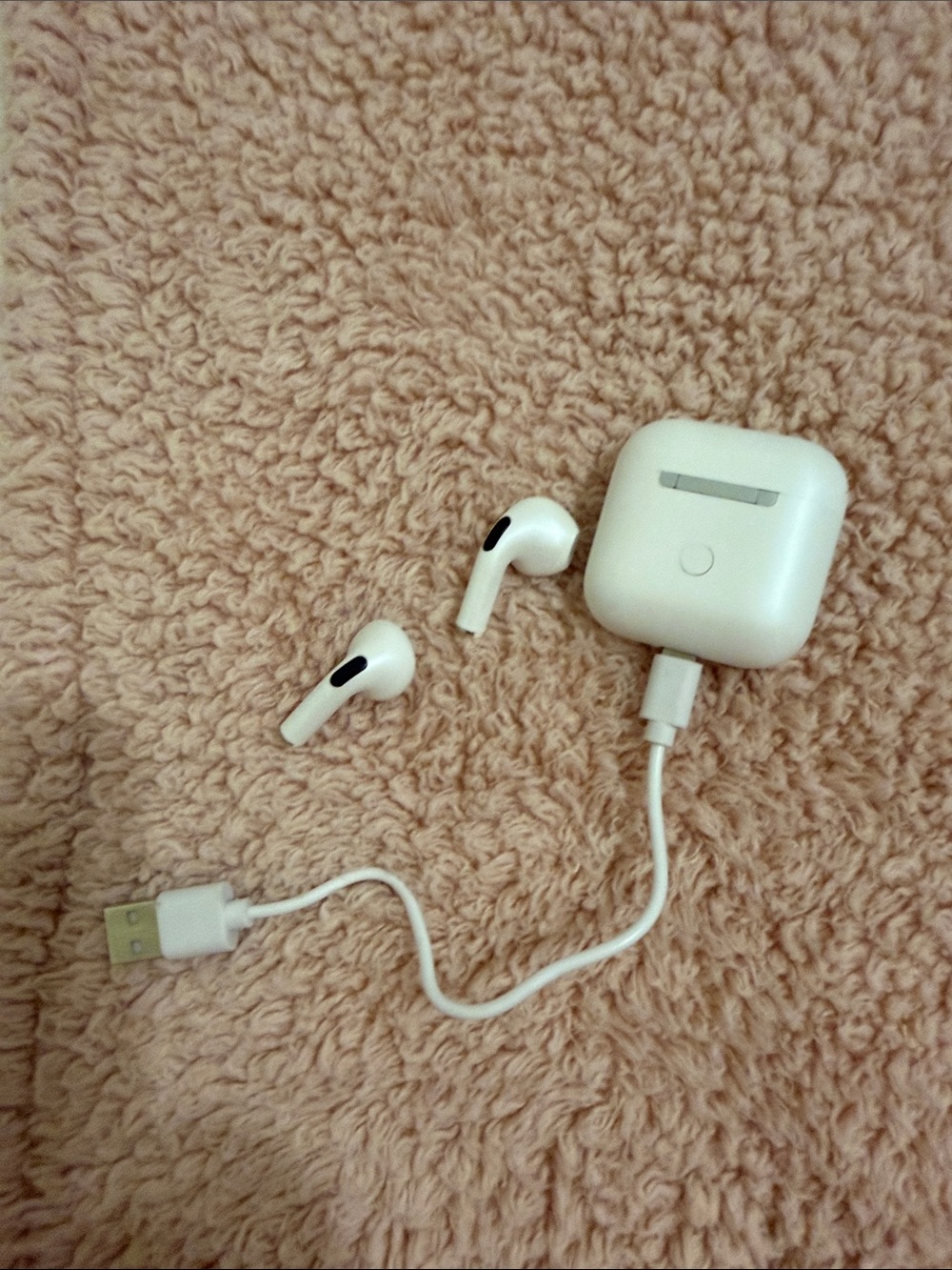 Wireless Earbuds with Charging Case - White